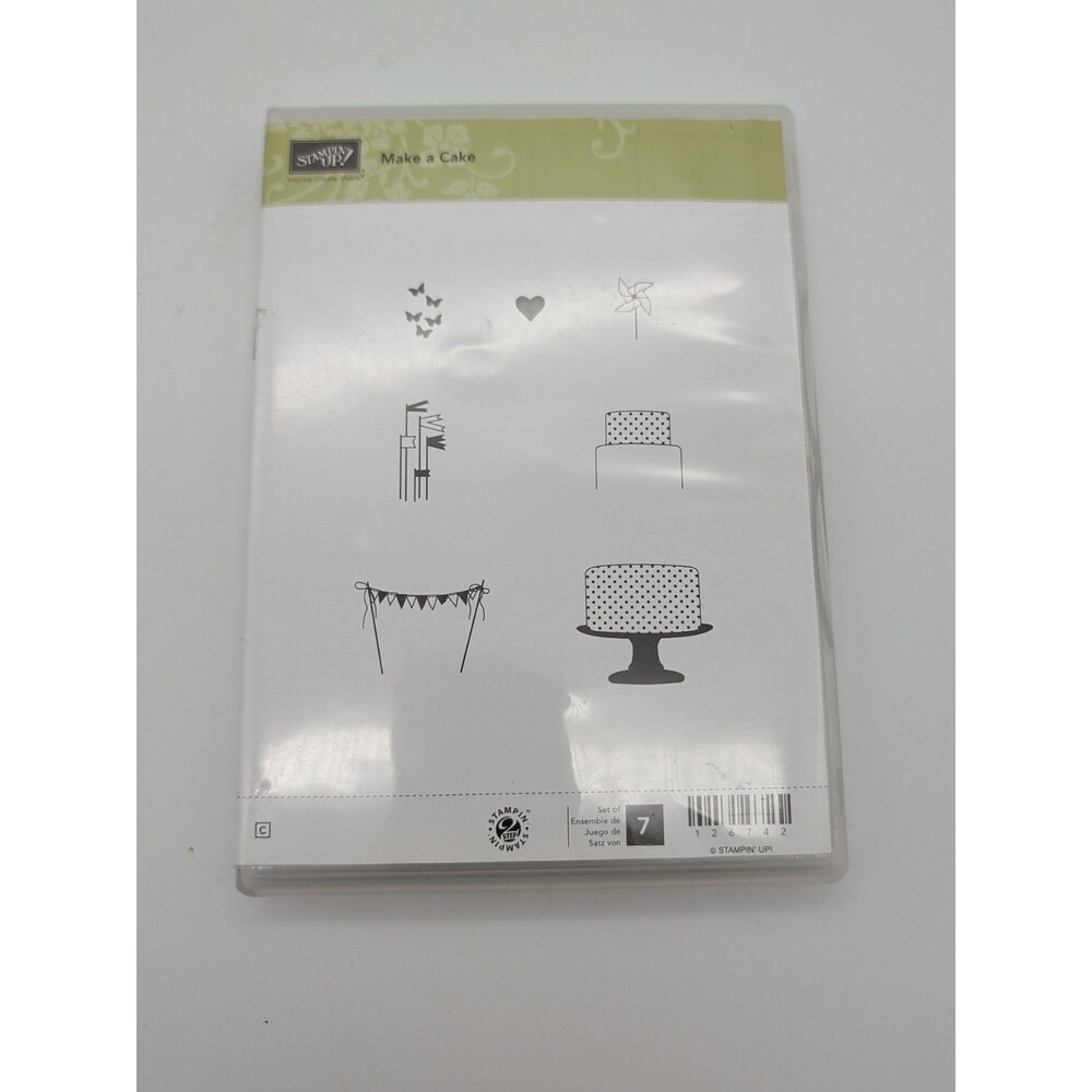 Stampin Up! Make A Cake Cling Rubber Stamp Set